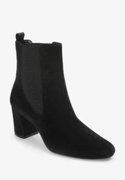 Next Forever Comfort Motion Flex - Enkellaarsjes Met Hoge Hak - Black Suede -Deals Shoes Store 00f96ff164f14060834ed0274bc6d0b2