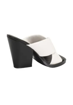 Pantoletten - Muiltjes Met Hak - White Black -Deals Shoes Store 03a0da0e11714287ae225c29d859f242