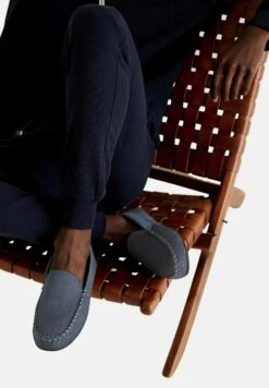 Marks & Spencer Moccasin Slippers With Thermowarmth - Pantoffels - Dark Blue Mix