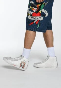 Ed Hardy Scuff Skull Flame - Sneakers Hoog - White White -Deals Shoes Store 0b774e375e2641eab66422cc48bc6c7b