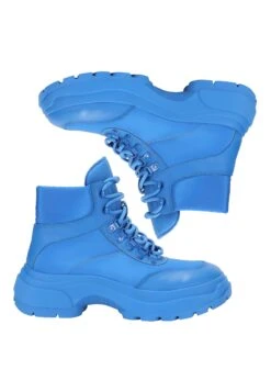 Enkellaarsjes Met Plateauzool - Shine Blue -Deals Shoes Store 0ee3052187874b38b6426ff1f5fa0f43