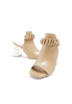 RIVER ISLAND Muiltjes Met Hak - Beige Dark -Deals Shoes Store 1821090999094eb7b28bf00683565f03