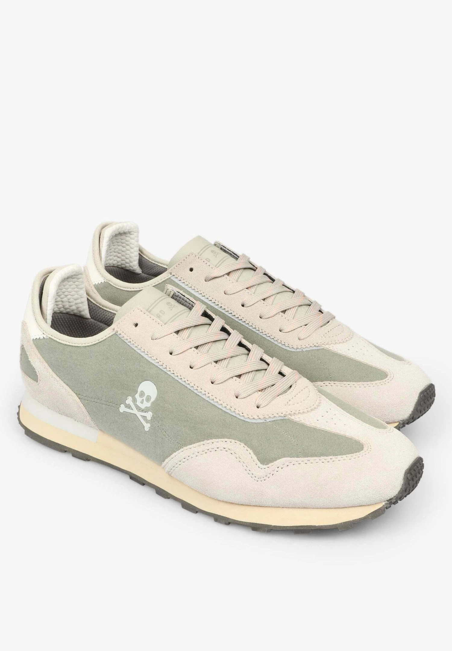 Scalpers Prax - Sneakers Laag - Khaki 2 Scalpers Prax - Sneakers Laag - Khaki - Image 2