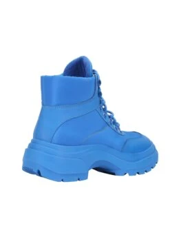 Enkellaarsjes Met Plateauzool - Shine Blue -Deals Shoes Store 1e6b5b0b6d29404f9a6a6aec590f4d42