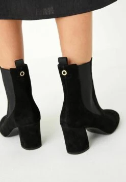 Next Forever Comfort Motion Flex - Enkellaarsjes Met Hoge Hak - Black Suede -Deals Shoes Store 248b3e8580b848ea91b2f85575e19990