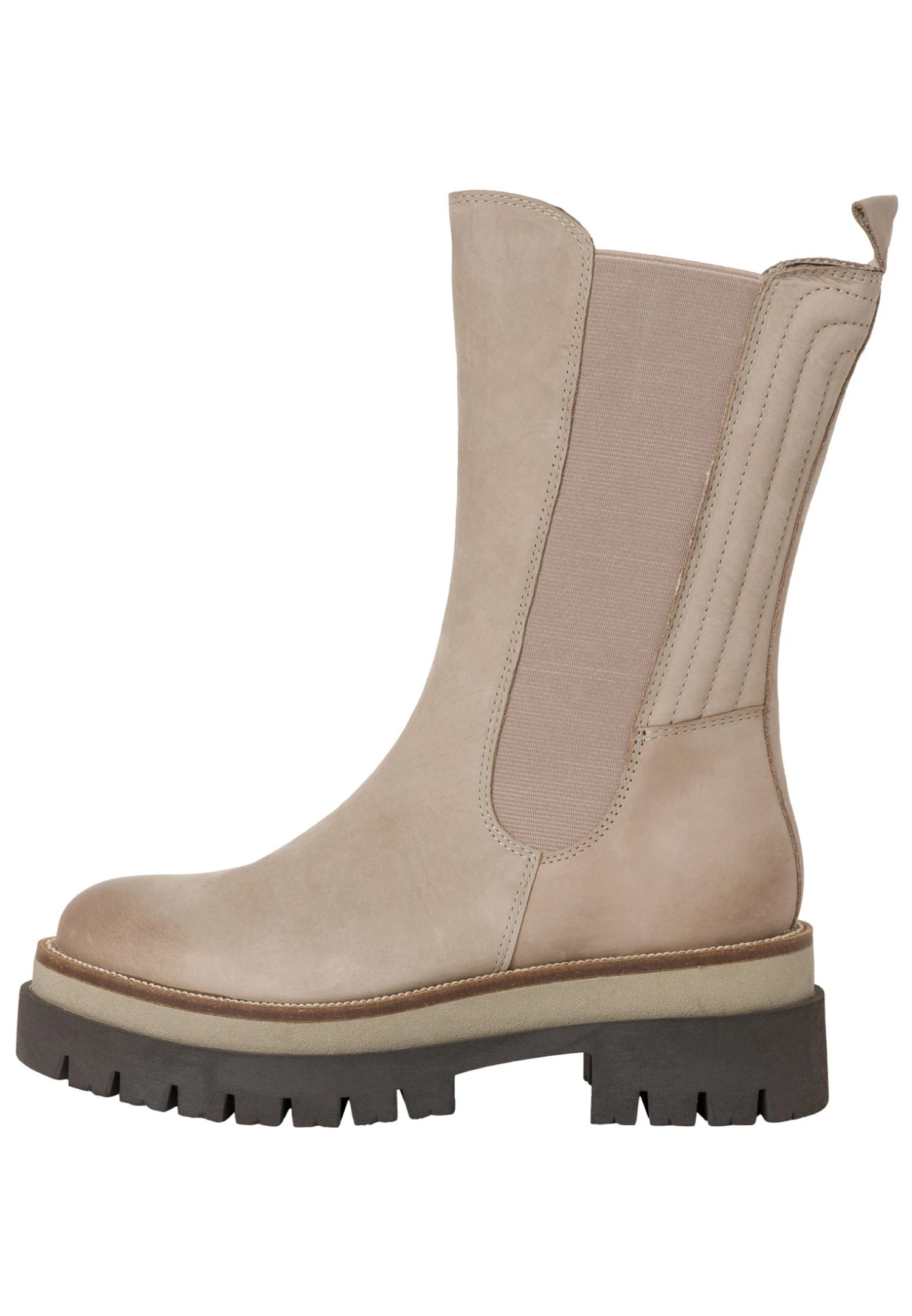 Marco Tozzi Plateaulaarzen - Taupe 1 Marco Tozzi Plateaulaarzen - Taupe