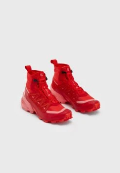 MM6 Maison Margiela Cross High Men - Sneakers Hoog - Fiery Red/Tea Rose/Salsa