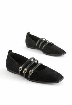 Next Forever Comfort Triple Strap Square Toe Flat Standard - Ballerina'S Met Enkelbandjes - Black -Deals Shoes Store 30f82b534aa74d66acf7f1d044bc283c