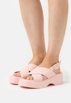 Bullboxer Sandalen Met Plateauzool - Rosa