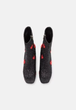Lamoda Keeper Chunky Platform Ankle Boots - Enkellaarsjes Met Hoge Hak - Black/Red -Deals Shoes Store 3c4f9cecb1944b5ba26cb66b2ceb662a