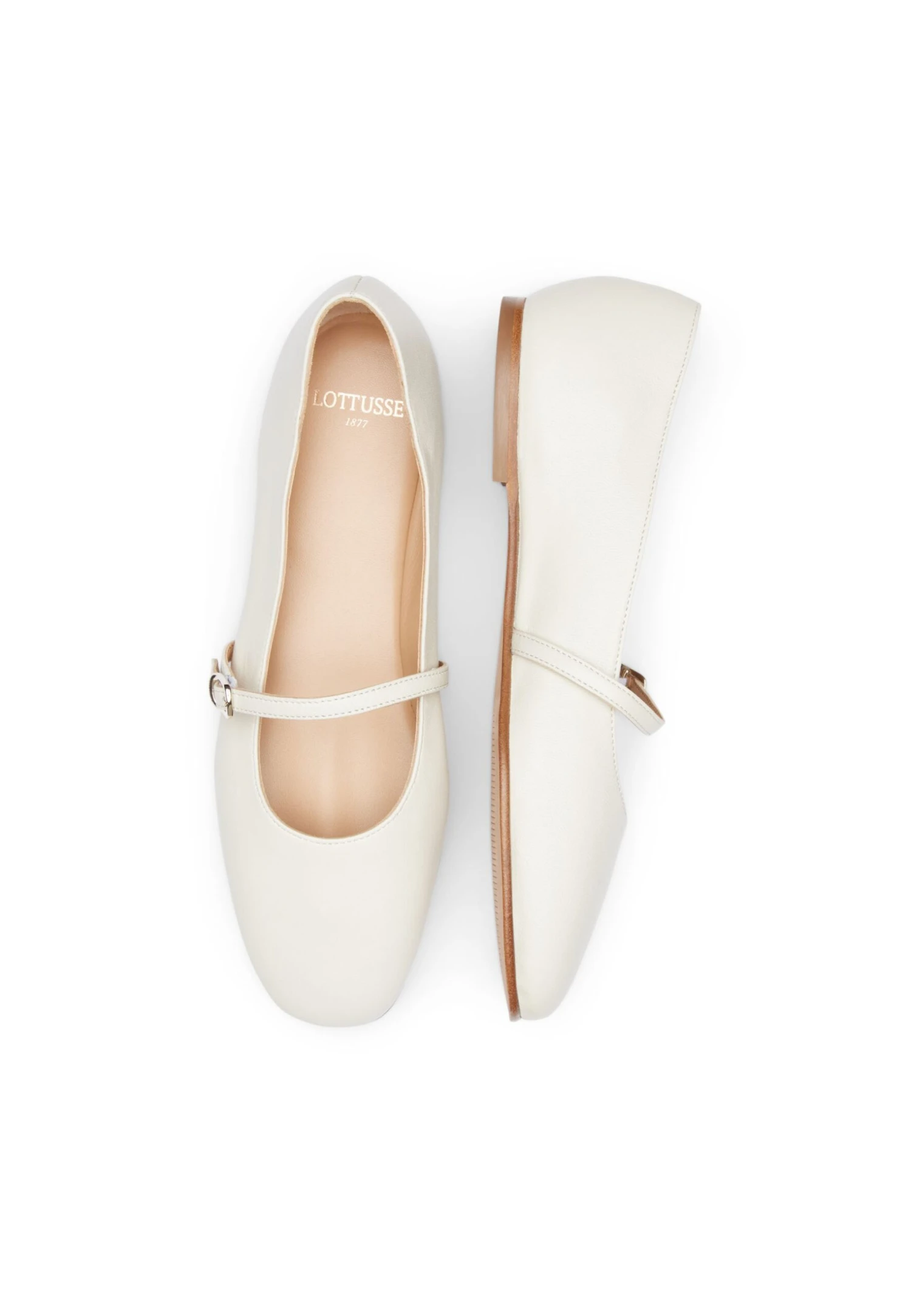 Lottusse Goya - Ballerina'S Met Enkelbandjes - White 3 Lottusse Goya - Ballerina'S Met Enkelbandjes - White - Image 3