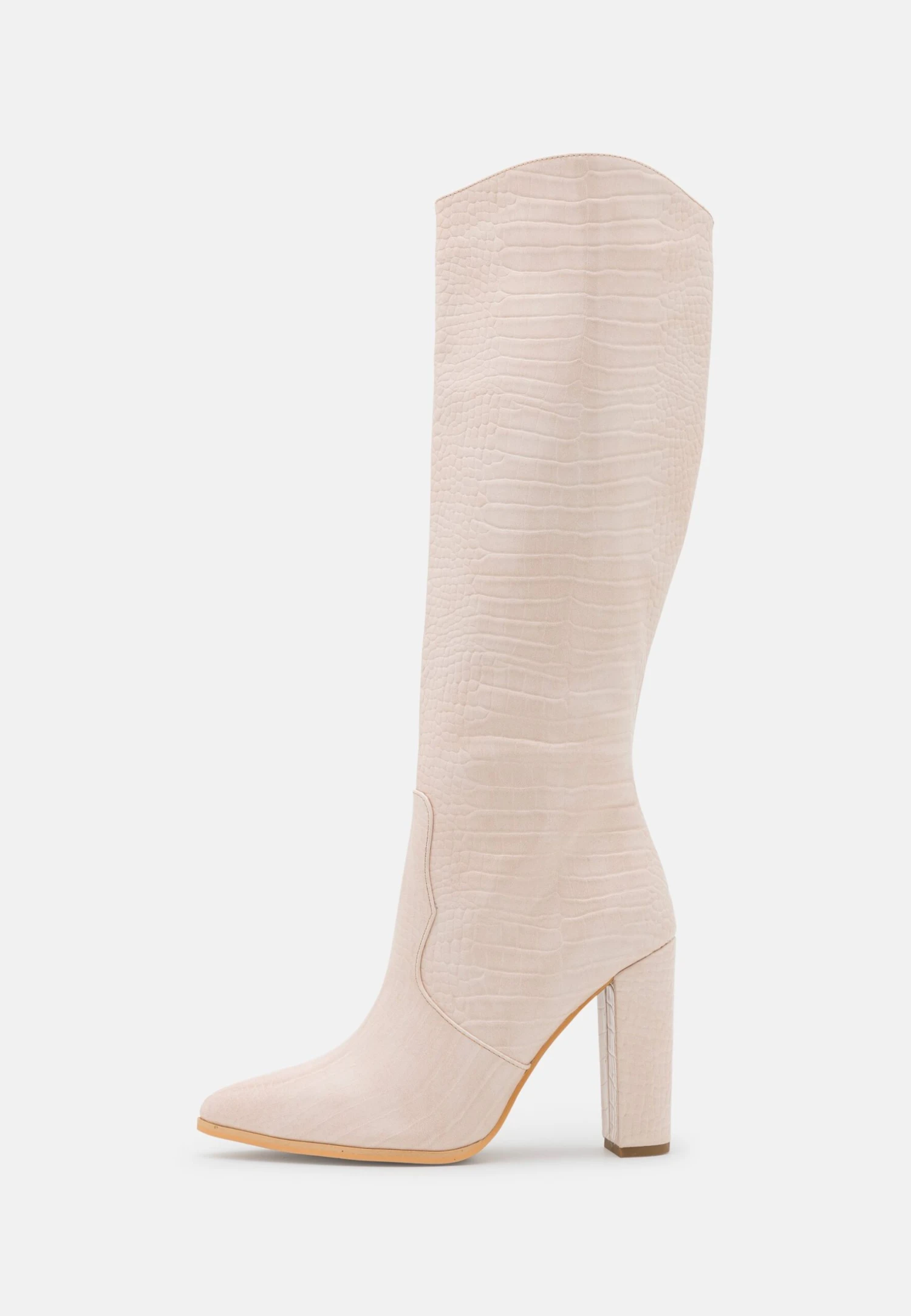 Laarzen Met Hoge Hak - Beige 2 Laarzen Met Hoge Hak - Beige - Image 2