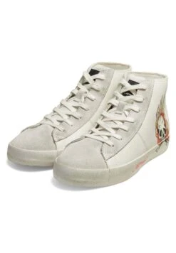 Ed Hardy Scuff Skull Flame - Sneakers Hoog - White White -Deals Shoes Store 432c4f98d675430f84b93fc28d9d8201