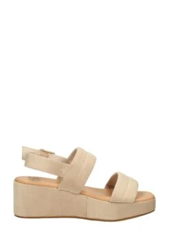 Sandalen Met Sleehak - Beige -Deals Shoes Store 484637dbbd9549c589c48491a71dd0d8