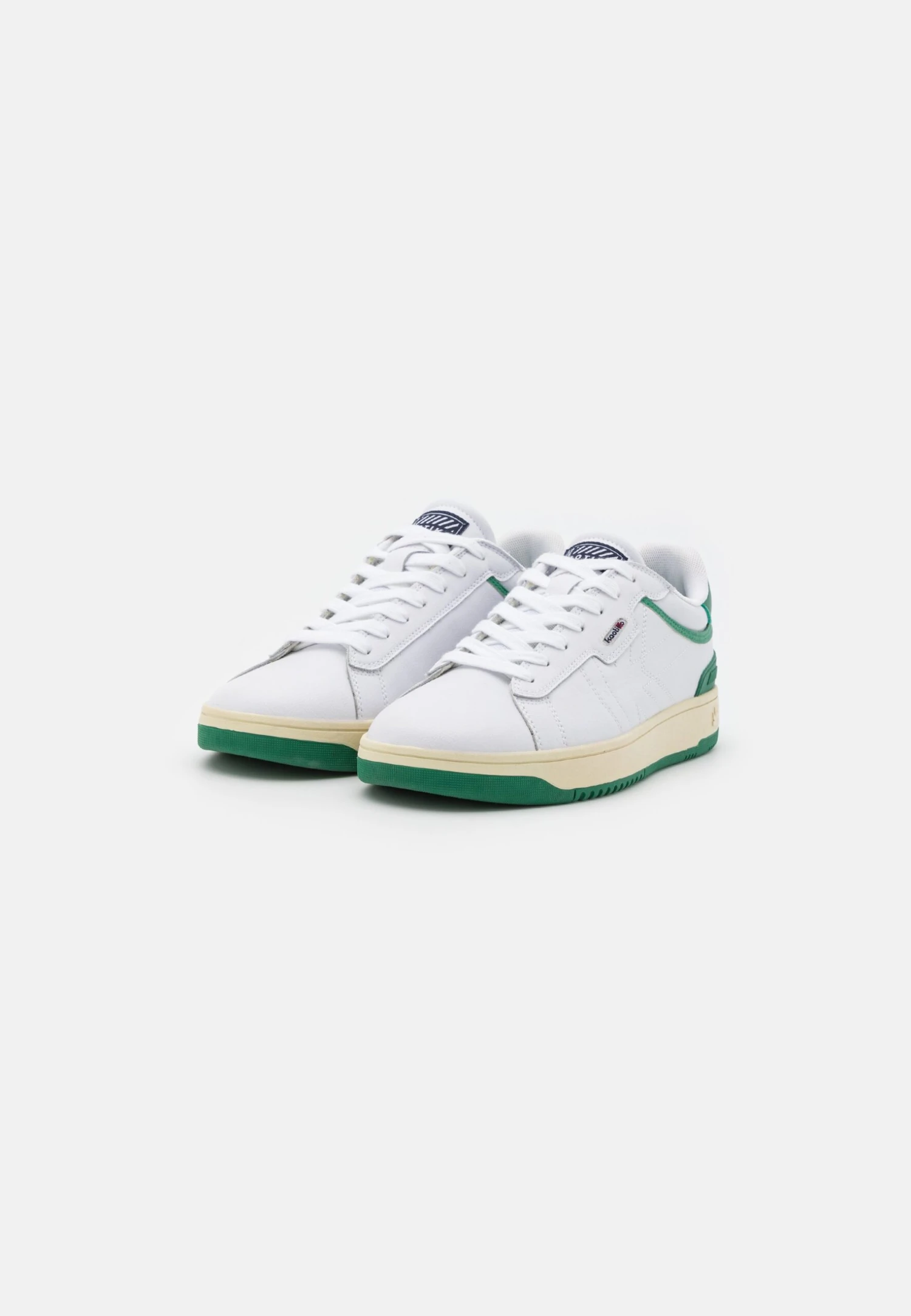 Kaotiko Basket Basic Man - Sneakers Laag - White/Green 2 Kaotiko Basket Basic Man - Sneakers Laag - White/Green - Image 2