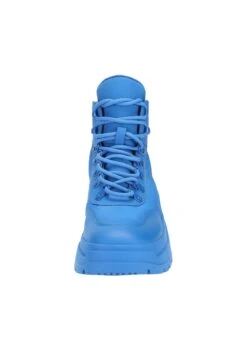 Enkellaarsjes Met Plateauzool - Shine Blue -Deals Shoes Store 4bf09feba034488ba15427a842a2b5ab