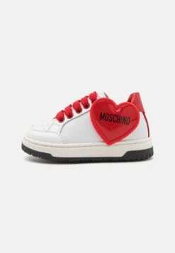 MOSCHINO Unisex - Sneakers Laag - White/Red