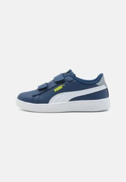 Puma Smash 3.0 Unisex - Sneakers Laag - Persian Blue/White/Lime Smash/Cool Mid Gray