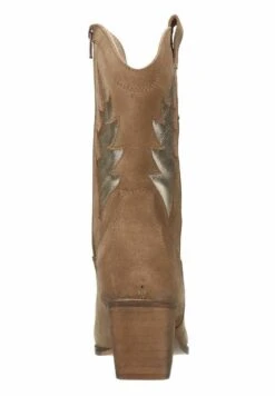 Mit Metallic-Details - Cowboy-/Bikerlaarzen - Taupe -Deals Shoes Store 5a2bf904e78e44688b4f7d6b55625593