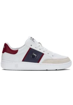 K-Swiss Slammtennis Cc Txt - Sneakers Laag - White Rhubarb Peacoat