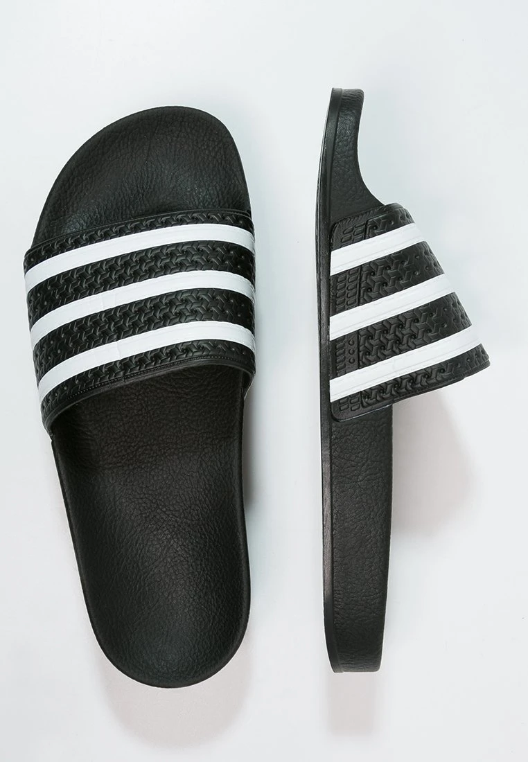 Adidas Originals Adilette Unisex - Muiltjes - Black/White 2 Adidas Originals Adilette Unisex - Muiltjes - Black/White - Image 2