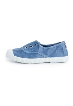 Lona Efecto Desgastado Sin Cordones - Sneakers Laag - Azul