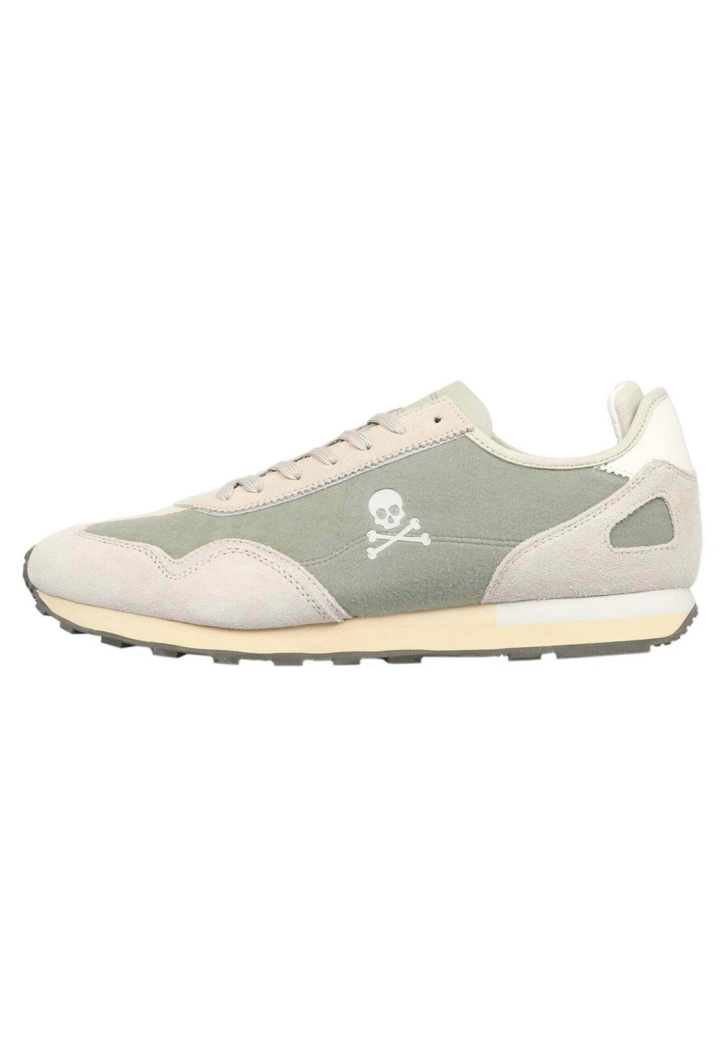 Scalpers Prax - Sneakers Laag - Khaki 1 Scalpers Prax - Sneakers Laag - Khaki
