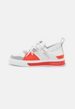 Roberto Cavalli Sneakers Laag - Light Grey/Coral/White