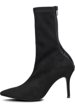 Enkellaarsjes Met Hoge Hak - Zwart