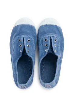 Lona Efecto Desgastado Sin Cordones - Sneakers Laag - Azul -Deals Shoes Store 75765619c45e41b4bdb0842a9ae0d200