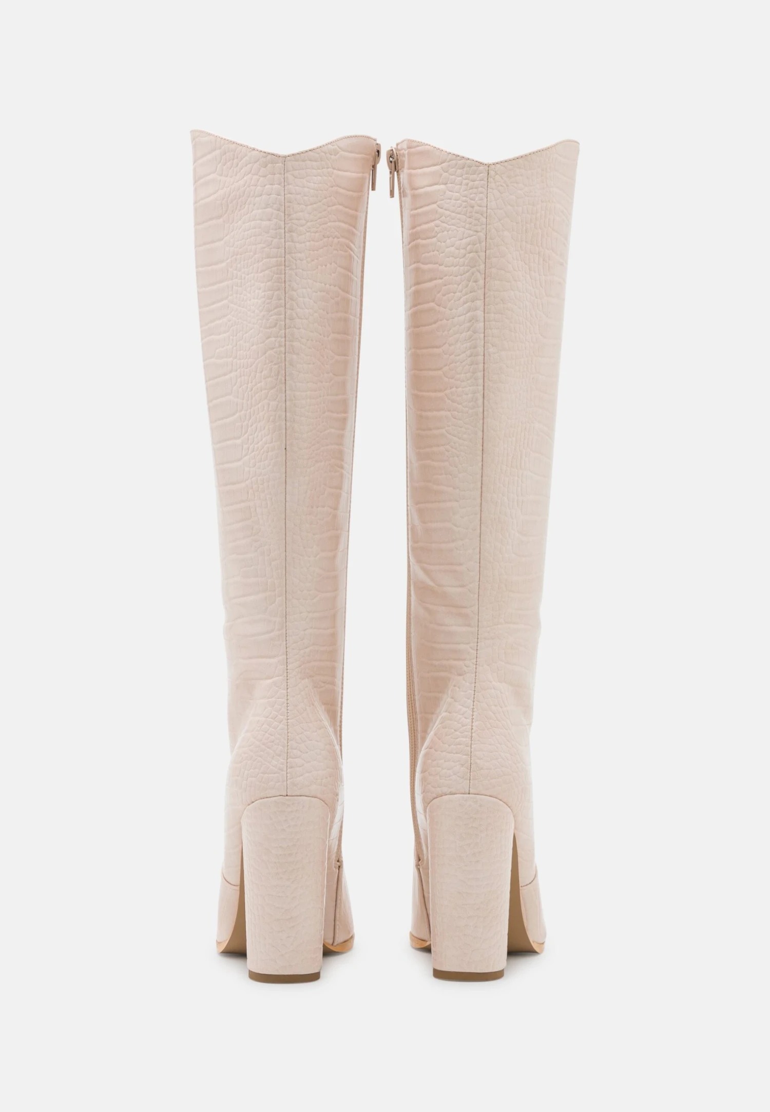 Laarzen Met Hoge Hak - Beige 4 Laarzen Met Hoge Hak - Beige - Image 4