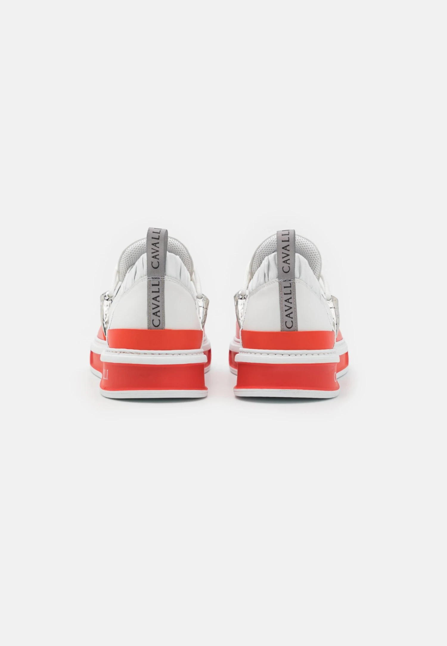 Roberto Cavalli Sneakers Laag - Light Grey/Coral/White 4 Roberto Cavalli Sneakers Laag - Light Grey/Coral/White - Image 4