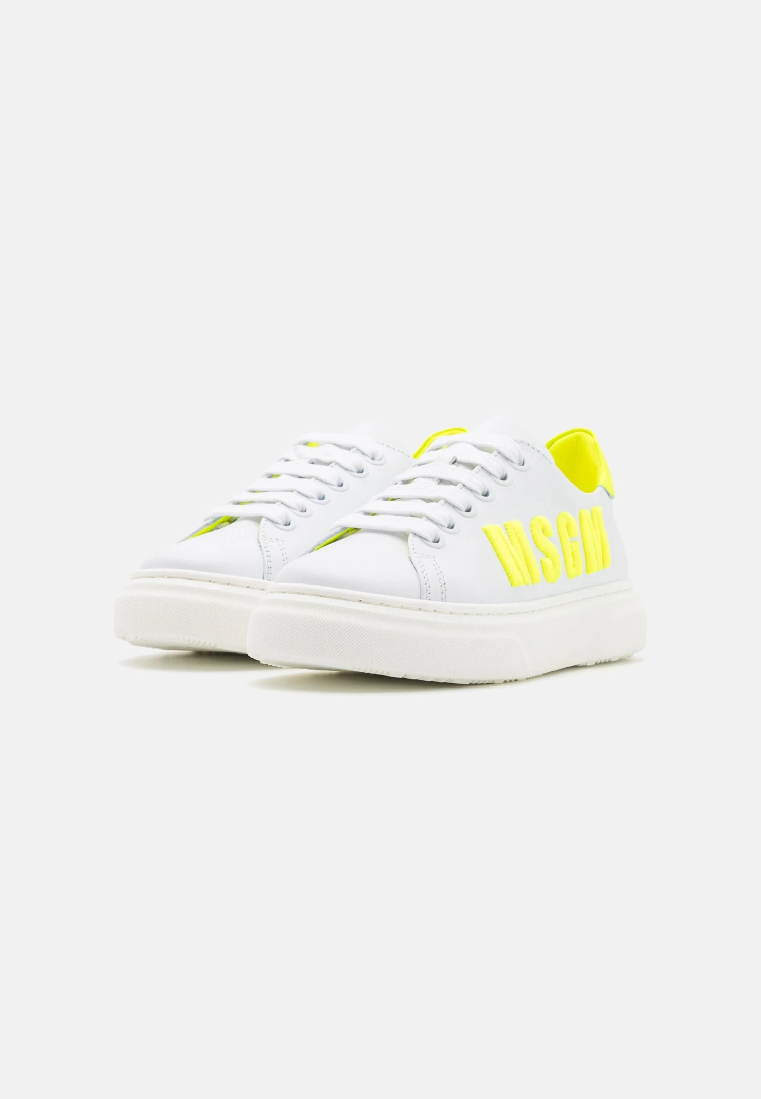 MSGM Unisex - Sneakers Laag - White/Yellow 2 MSGM Unisex - Sneakers Laag - White/Yellow - Image 2