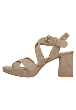 Sandalen Met Plateauzool - Taupe