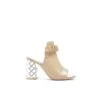 RIVER ISLAND Muiltjes Met Hak - Beige Dark