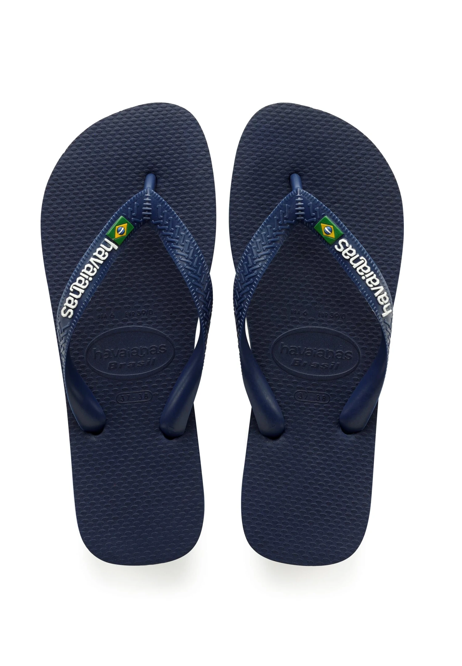 Havaianas Flip Flop Brasil Logo - Teenslippers - Navy Blue 1 Havaianas Flip Flop Brasil Logo - Teenslippers - Navy Blue