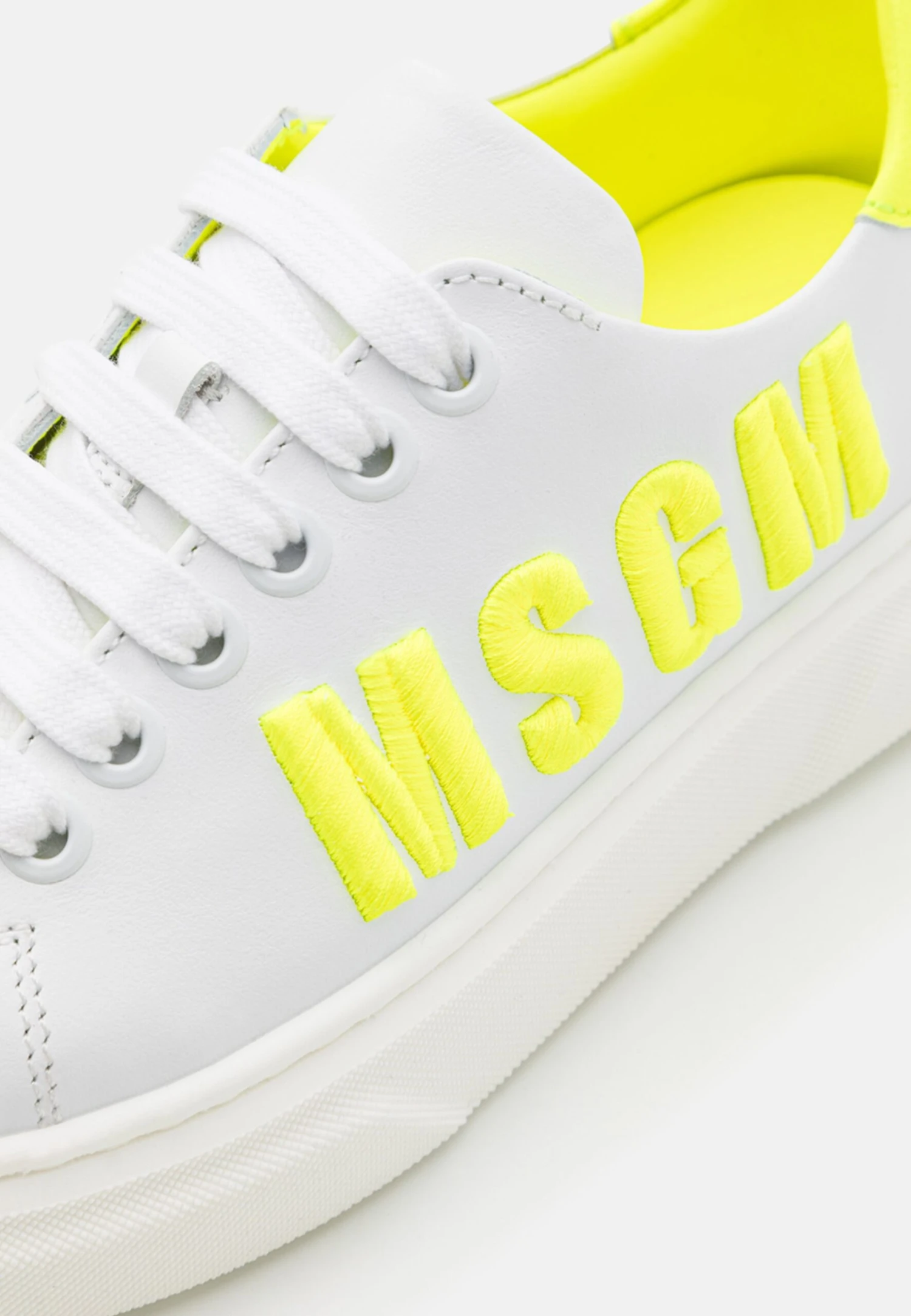 MSGM Unisex - Sneakers Laag - White/Yellow 6 MSGM Unisex - Sneakers Laag - White/Yellow - Image 6