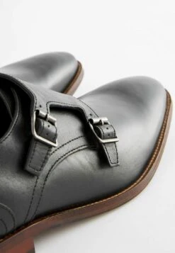 Next Hell For Square Toe Double Strap Monk - Instappers - Black -Deals Shoes Store b7f745a0b795490aadc6d09b27ad2eb0