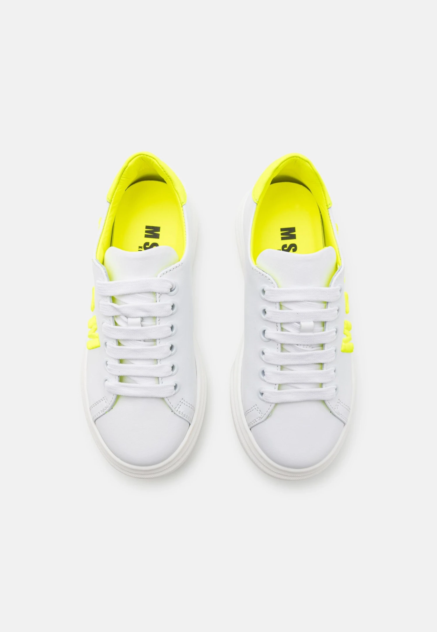 MSGM Unisex - Sneakers Laag - White/Yellow 4 MSGM Unisex - Sneakers Laag - White/Yellow - Image 4