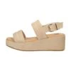 Sandalen Met Sleehak - Beige