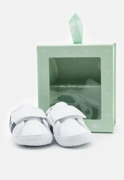 Lacoste Sideline Crib Cub Unisex - Babyschoenen - White/Navy -Deals Shoes Store d1b42e690cd54d318a68b1f6d512eb98