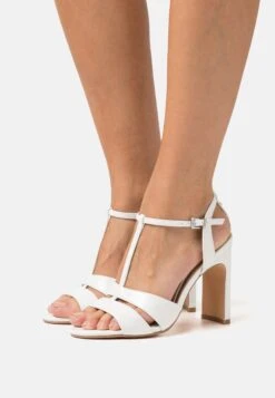 Buffalo Vegan Jean Cage - Sandalen Met Hoge Hak - White
