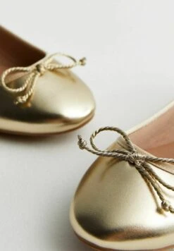 New Look Bow- Ballerina'S - Gold -Deals Shoes Store d424217095d44730ade4e02e9cb7d024