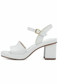 Tamaris Sandalen Met Plateauzool - White Leather