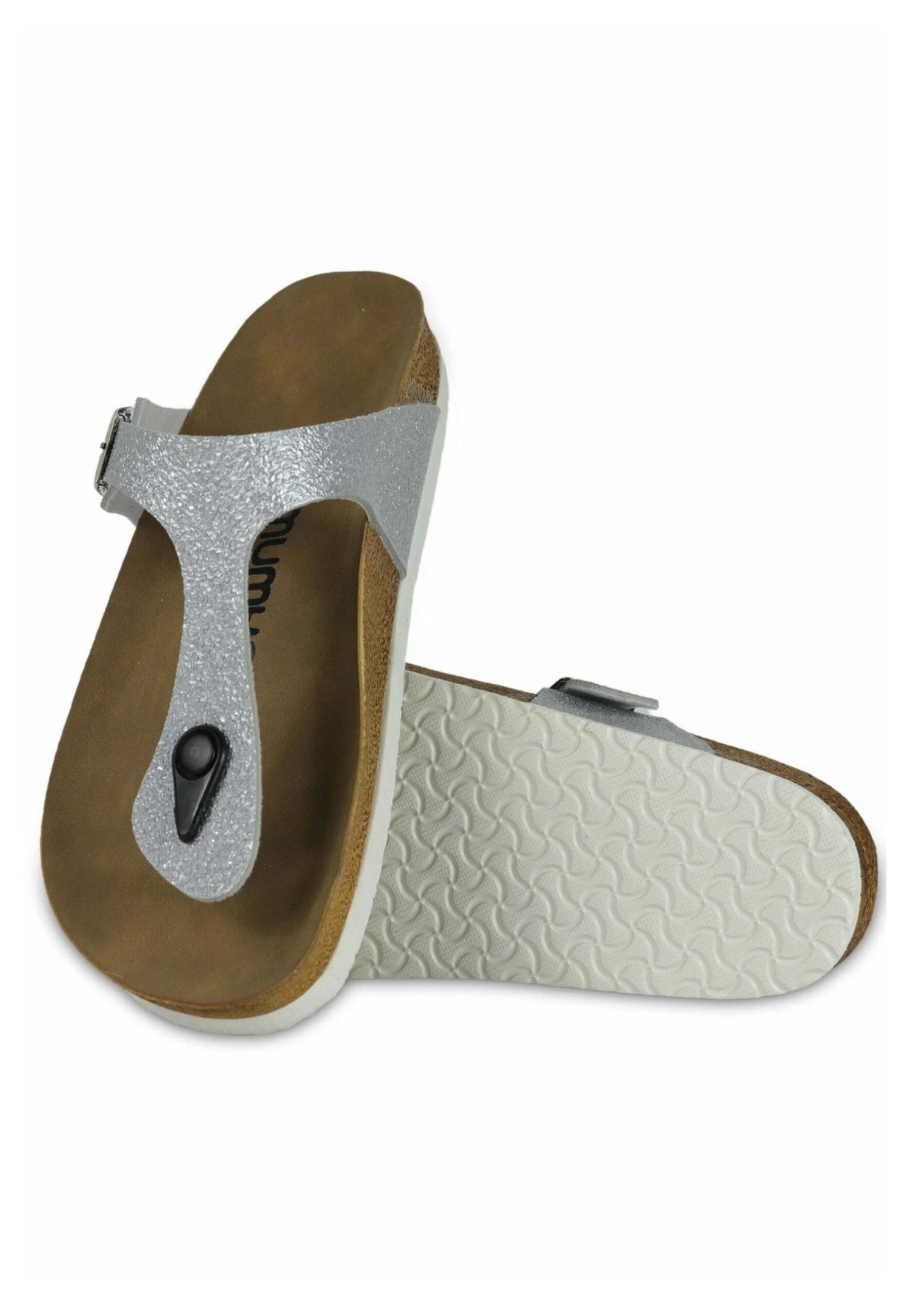 Teensandalen - Silver Coloured 4 Teensandalen - Silver Coloured - Image 4