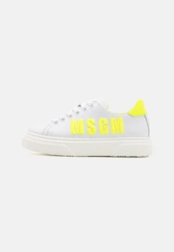 MSGM Unisex - Sneakers Laag - White/Yellow
