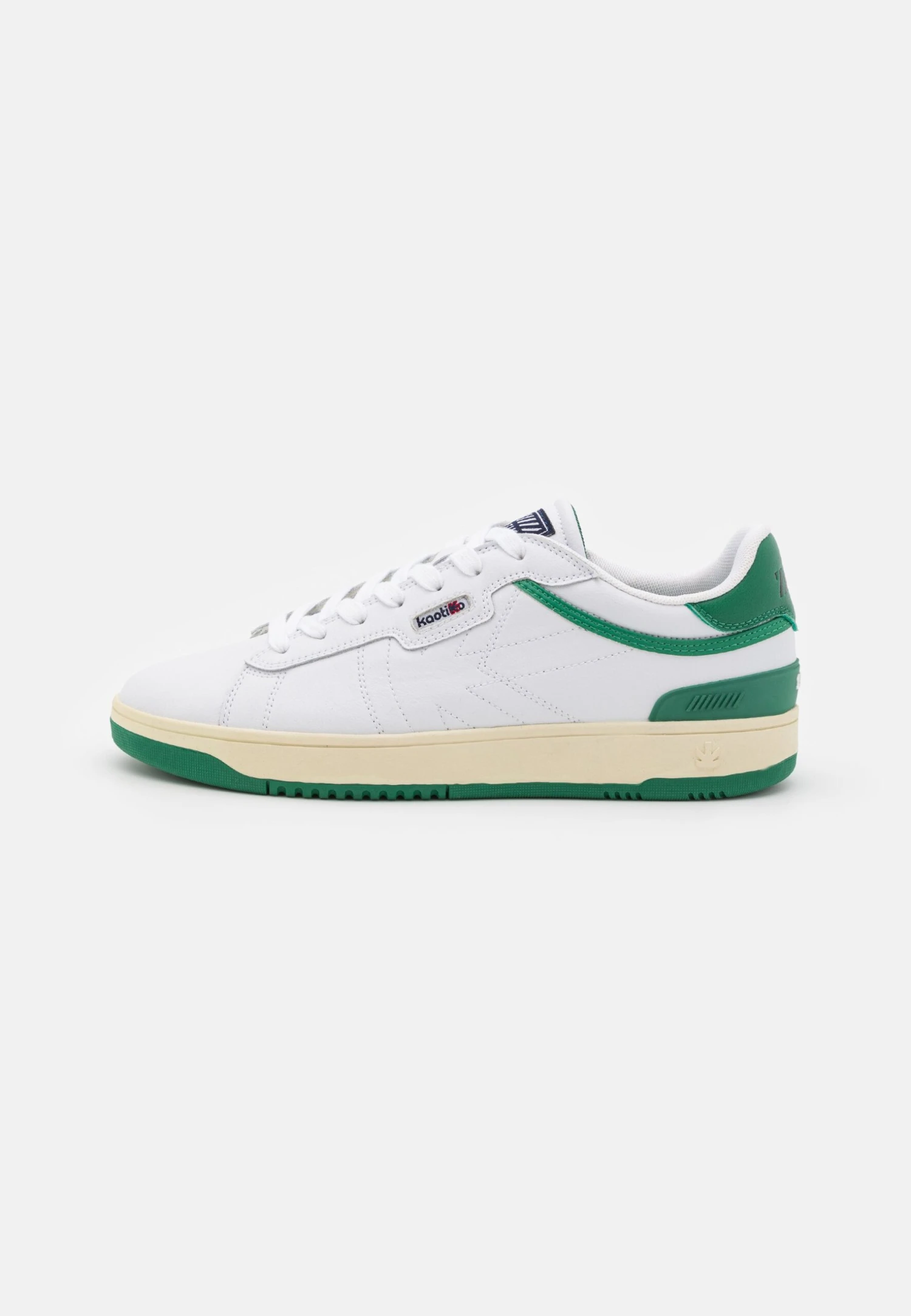 Kaotiko Basket Basic Man - Sneakers Laag - White/Green 1 Kaotiko Basket Basic Man - Sneakers Laag - White/Green