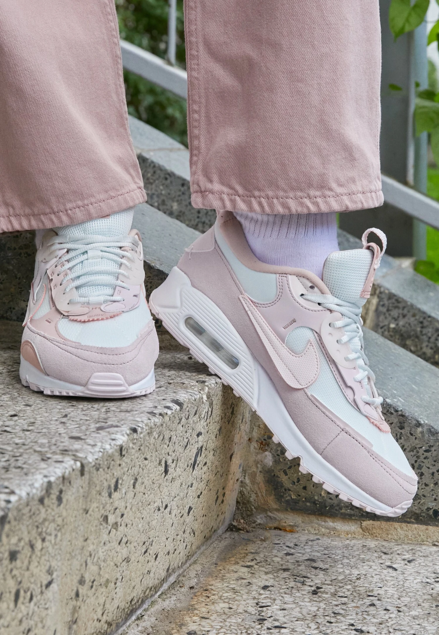 Nike Sportswear W Air Max 90 Futura - Sneakers Laag - Summit White/Soft Pink/Barely Rose/Pink Oxford/White 2 Nike Sportswear W Air Max 90 Futura - Sneakers Laag - Summit White/Soft Pink/Barely Rose/Pink Oxford/White - Image 2
