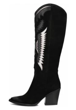 Aq296 - Cowboy-/Bikerlaarzen - Zwart