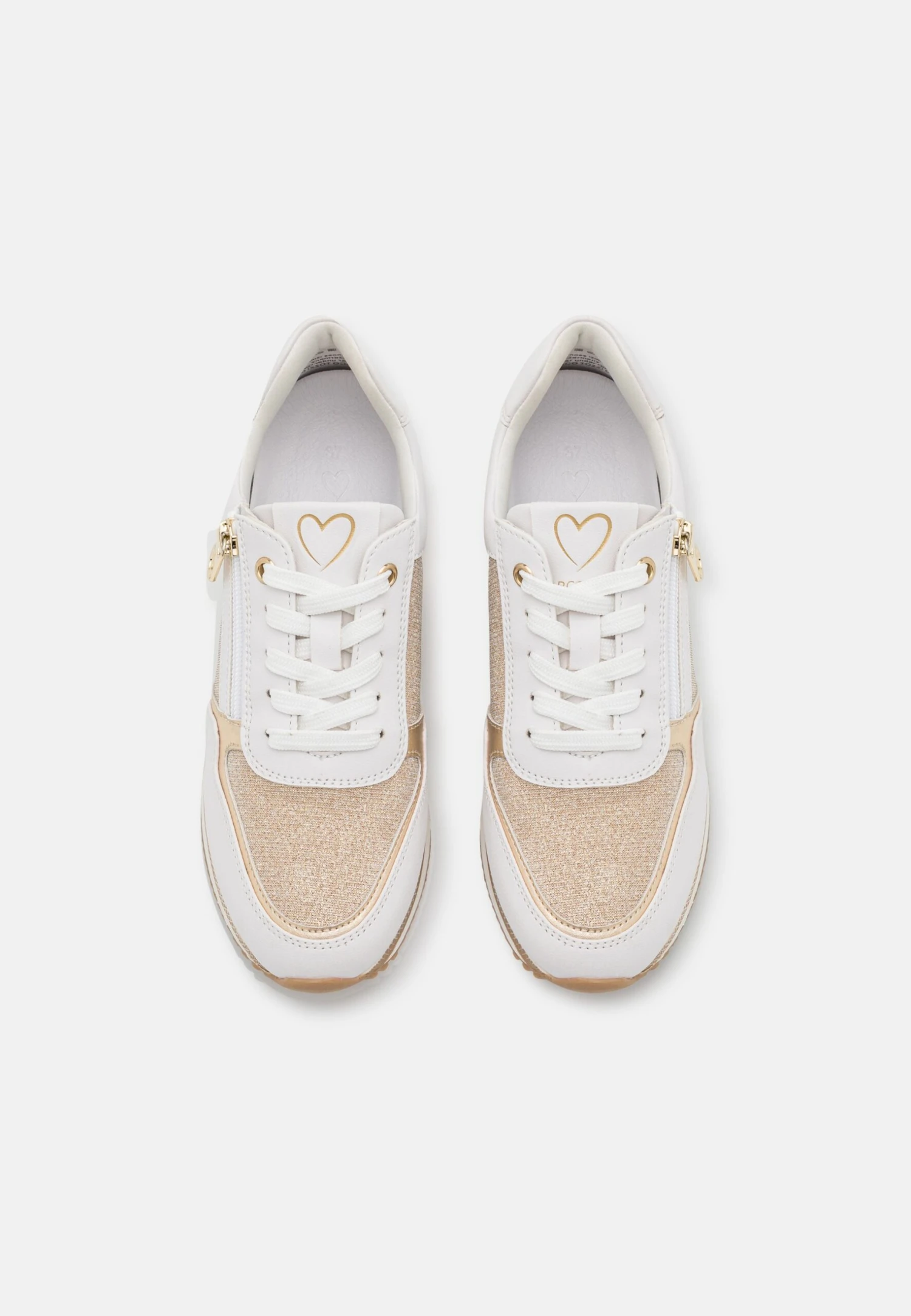 Marco Tozzi Sneakers Laag - White/Gold 6 Marco Tozzi Sneakers Laag - White/Gold - Image 6